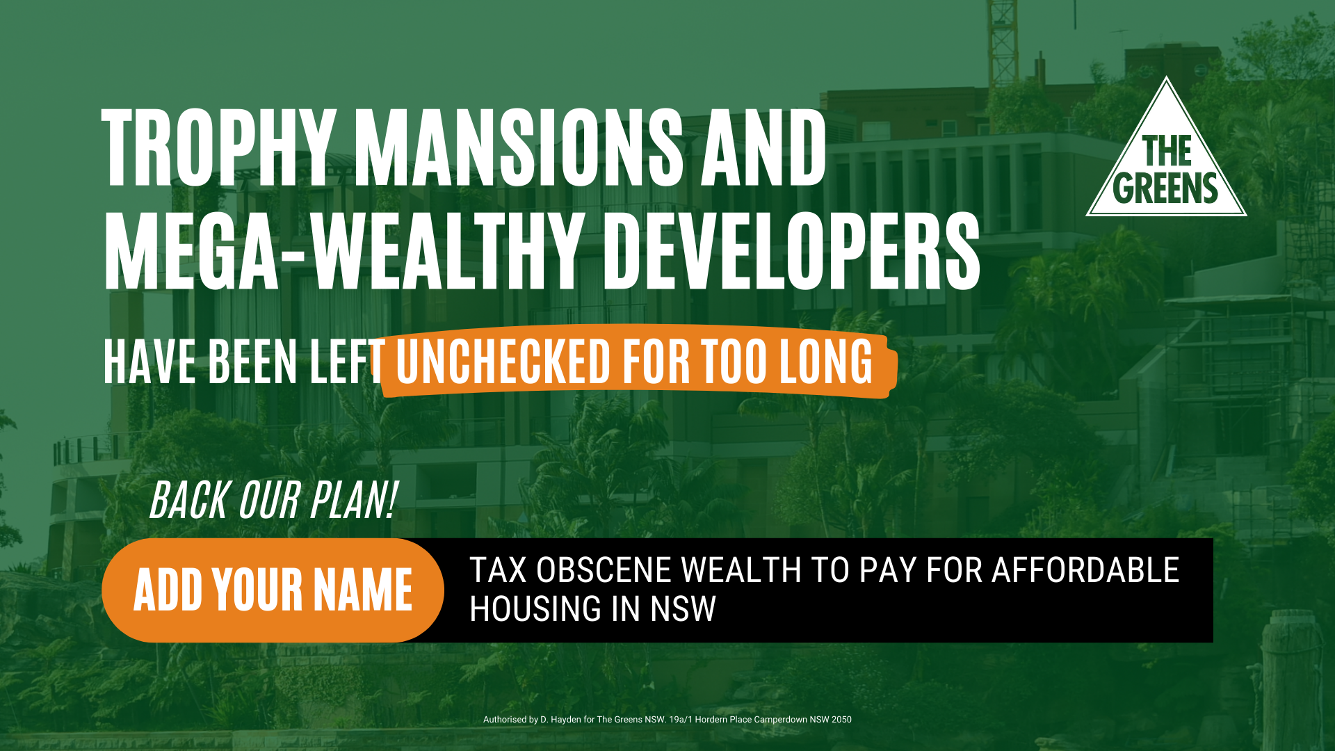 Extreme Wealth Property Tax Greens NSW